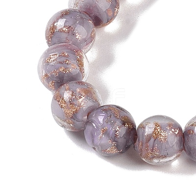 Handmade Gold Sand Lampwork Beads LAMP-Z009-01L-1