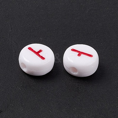 Opaque Acrylic Beads SACR-E008-01A-1