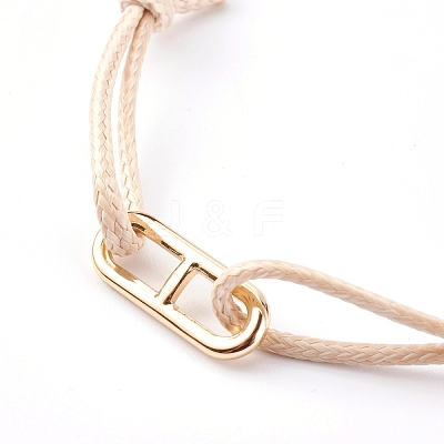 Korean Waxed Polyester Cord Bracelets BJEW-JB06003-05-1