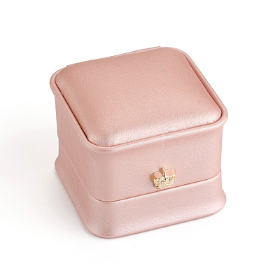 PU Leather Ring Gift Boxes LBOX-L005-A01-1
