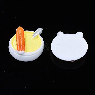Opaque Epoxy Resin Cabochons CRES-S358-40-1