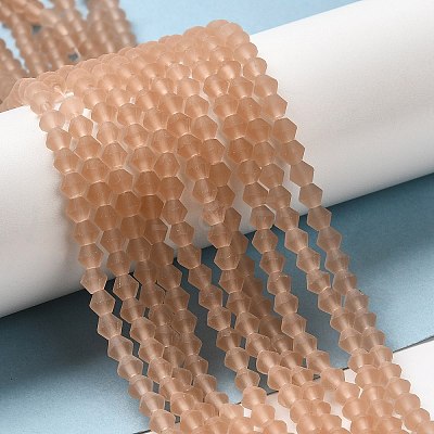 Imitate Austrian Crystal Frosted Glass Beads Strands EGLA-A039-T6mm-MD12-1