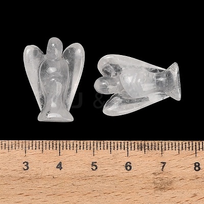 Natural Quartz Crystal Gemstone Carved Angle Figurines GG-CBA8396-A19-1