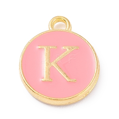 Golden Plated Alloy Enamel Charms ENAM-Q437-14K-1