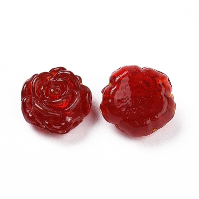 Handmade Lampwork Flower Beads LAMP-C004-05C-1