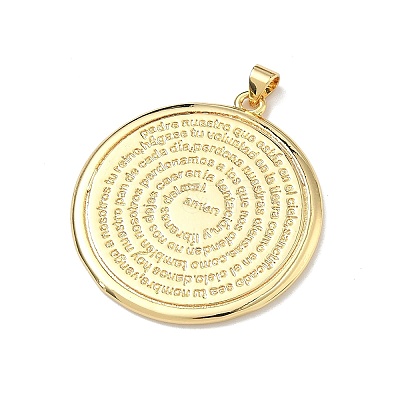 Brass Pendants X-KK-Z153-01G-02-1