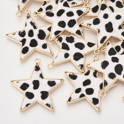 Eco-Friendly Cowhide Leather  Pendants FIND-N049-02N-1