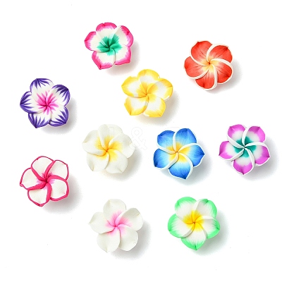 40Pcs 10 Colors Handmade Polymer Clay Beads CLAY-CJ0002-13-1