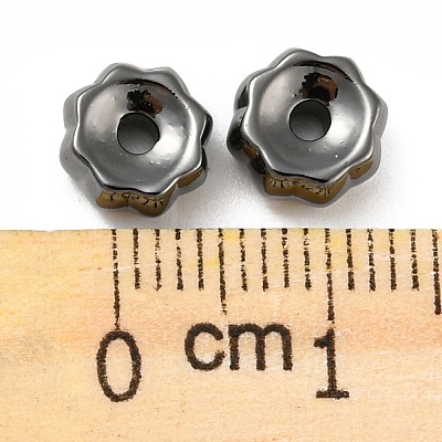 Rack Plating Eco-Friendly Brass Beads KK-M258-04B-1