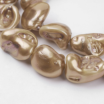 Shell Pearl Beads Strands BSHE-K010-08-1