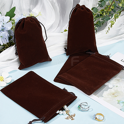 Velvet Jewelry Drawstring Gift Bags ABAG-BBC0001-10C-03-1