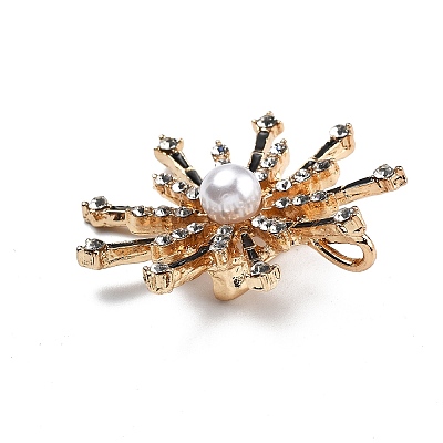 Alloy Rhinestone Brooch for Backpack Clothes JEWB-P046-05A-G-1