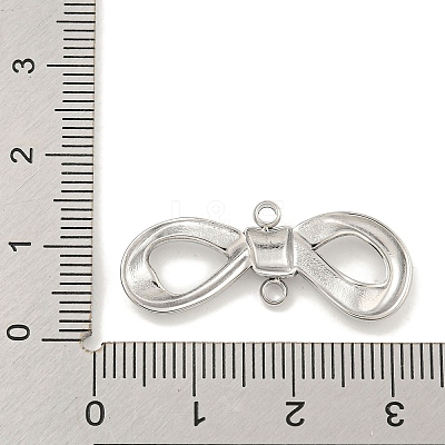 Non-Tarnish 304 Stainless Steel Bowknot Links Connector Charms STAS-A099-10P-1
