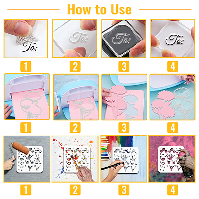 Flower Theme DIY Scrapbooking Tools DIY-TN0001-03-1