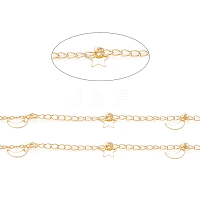 Handmade Brass Curb Chains CHC-D026-13G-1
