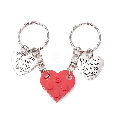 Valentine's Day Resin & Alloy Keychain KEYC-JKC01152-1