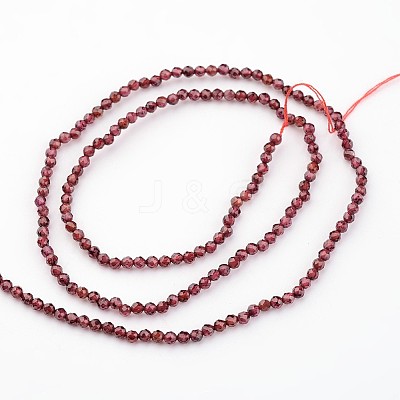 Natural Garnet Beads Strands X-G-K127-01F-2mm-1