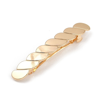 Twist Alloy with Iron Clip Hair Barrettes PHAR-G014-04G-1