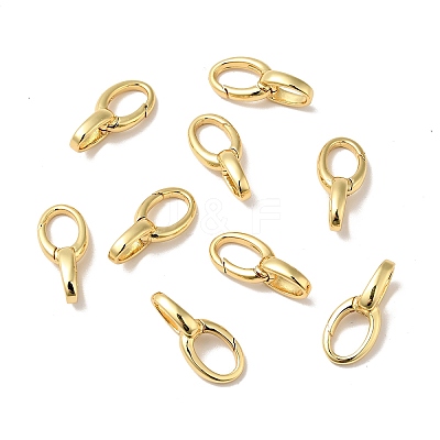Brass Spring Gate Rings X-KK-J301-04G-1