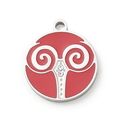 Twelve Constellations 304 Stainless Steel Enamel Pendants SA-CBAAE04-01P-11-1