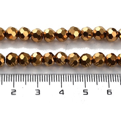 Electroplate Glass Bead Strands EGLA-R042-6mm-03-1