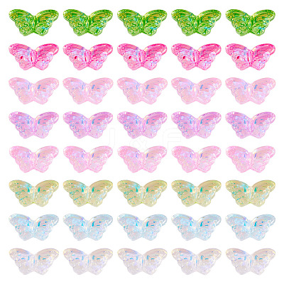 120Pcs 8 Colors Transparency Electroplate Glass Beads GLAA-TA0003-54-1