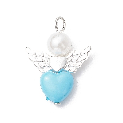 Angel and Heart Pendants PALLOY-JF03789-1
