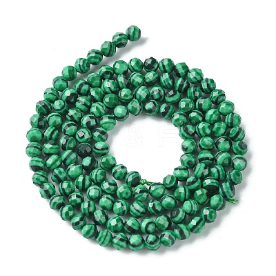 Synthetic Malachite Beads Strands G-F747-G01-01-1