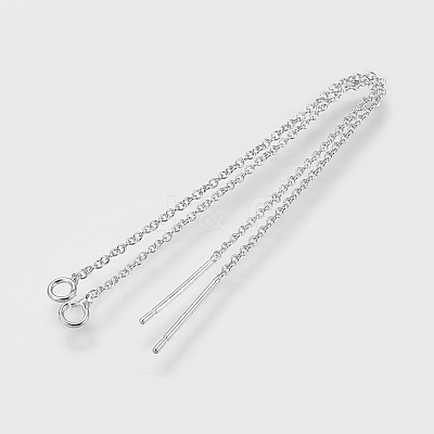 Brass Chain Stud Earring Findings LS-KK-F730-05P-1