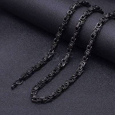 Stainless Steel Byzantine Chains Necklaces for Men FS-WG56795-200-1