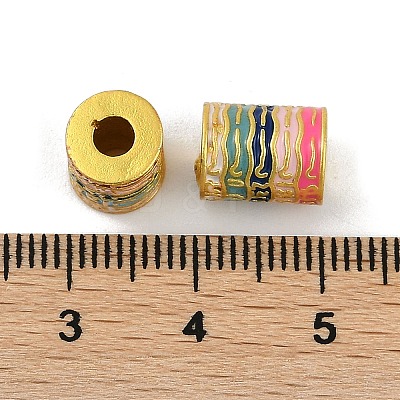 Brass Enamel Beads KK-S393-03-1