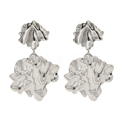 304 Stainless Steel Stud Earrings for Women EJEW-U020-06P-1