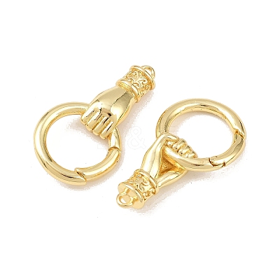 Hand Brass Spring Gate Rings X-KK-Z132-06G-1