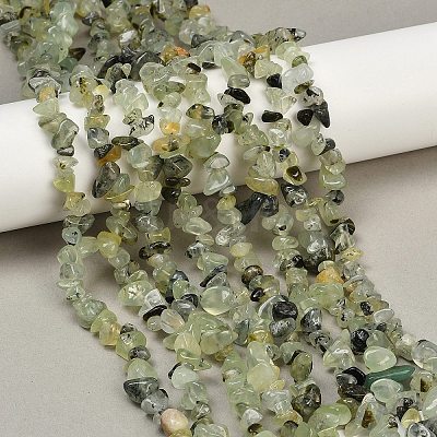 Prehnite Chip Bead Strands G-M205-11-1