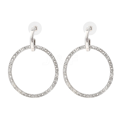 Alloy & Crystal Rhinestone Dangle Stud Earrings LS-EJEW-G467-01P-01-1