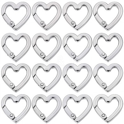 32Pcs Zinc Alloy Spring Gate Rings FIND-SC0012-71-1
