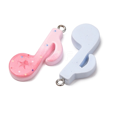 Opaque Resin Pendants RE-CBAEB26-01A-1