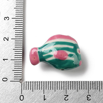 Handmade Porcelain Beads X-PORC-Z006-02B-1