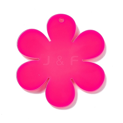 Opaque Acrylic Big Pendants OACR-P012-B05-1