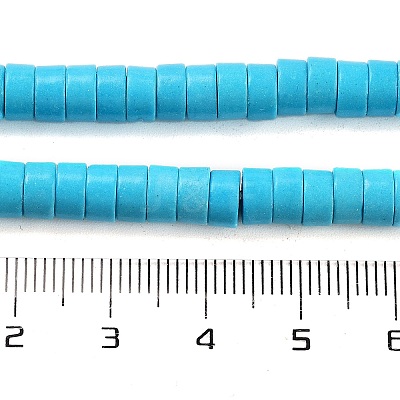 Synthetic Turquoise Beads Strands X-TURQ-G110-6x3mm-06-1