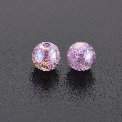 Transparent Crackle Acrylic Beads MACR-S373-66-L01-1