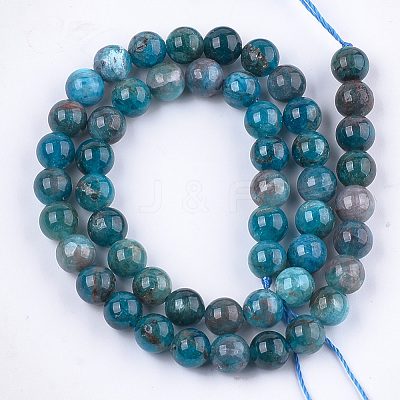 Natural Apatite Beads Strands X-G-S333-8mm-031-1