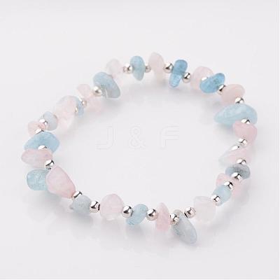 Gemstone Stretch Bracelets BJEW-JB02414-05-1