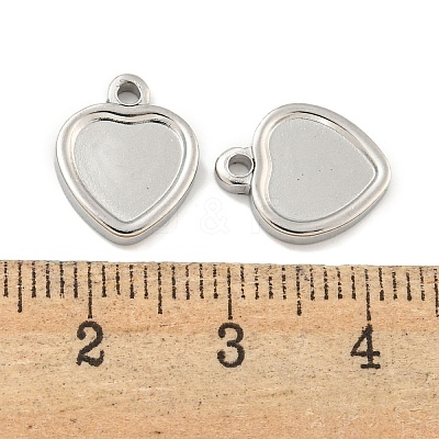 Non-Tarnish 304 Stainless Steel Pendant Cabochon Settings STAS-P365-11P-1