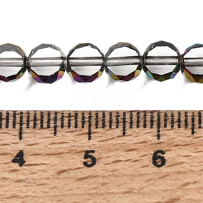 Electroplated Transparent Glass Beads Strands GL-CBA98F0-06B-03-1