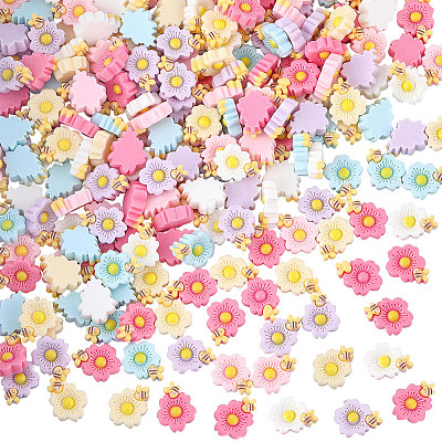 200pcs Macaron Color Opaque Resin Decoden Cabochons CRES-SC0003-27-1