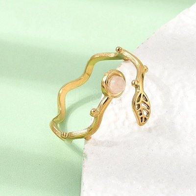 304 Stainless Steel Cuff Open Rings for Women GG-CBA7994-03G-10-1