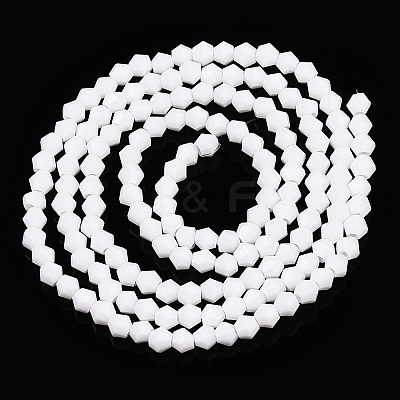 Opaque Solid Color Imitation Jade Glass Beads Strands EGLA-A039-P2mm-D15-1