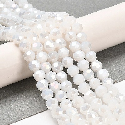 Imitation Jade Glass Beads Stands EGLA-A035-J6mm-B05-1