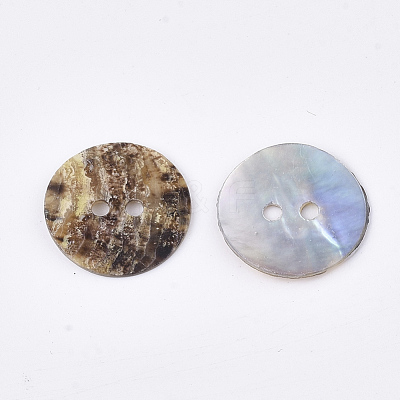 2-Hole Mother of Pearl Buttons SHEL-T012-43-1